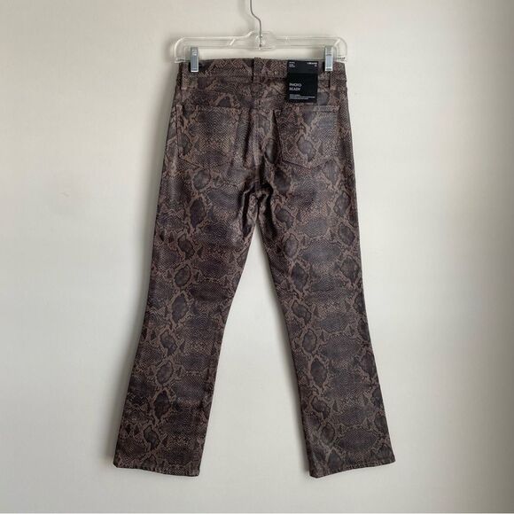 J Brand Selena Photo Ready Mid-Rise Crop Boot Jeans in Coated Boa Size 26 NWT - Picture 7 of 9